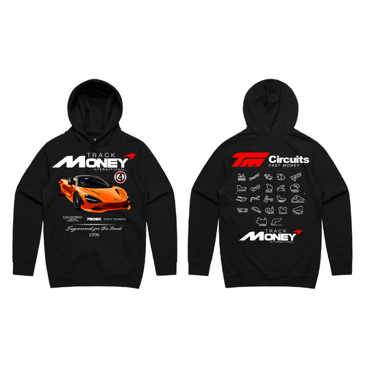 "F1 Track Money" Black Heavyweight Hoodie